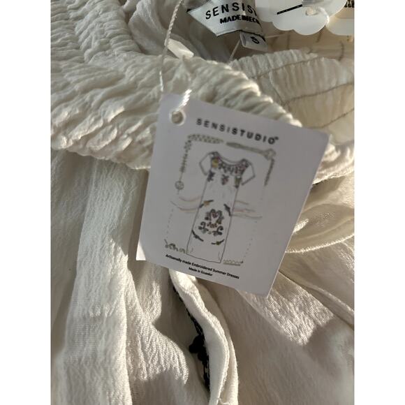 Sensi Studio White Skinny Overlapping Pants - Picture 6 of 9